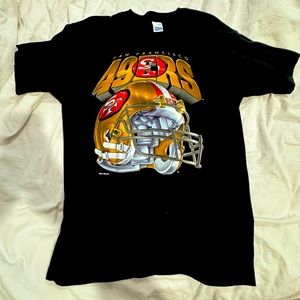 Black Vintage 49ers T-Shirt